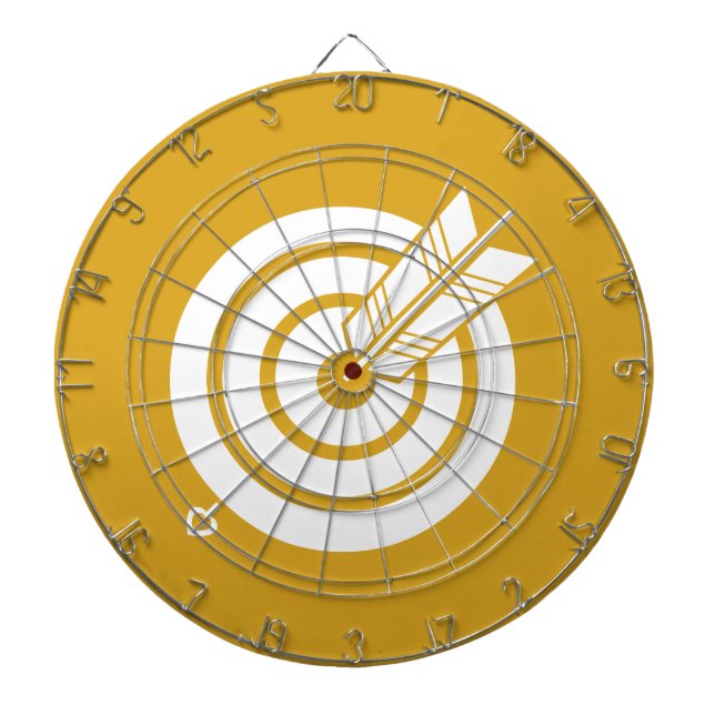 De Fléchettes Flèche sur une cible ronde (Devant)