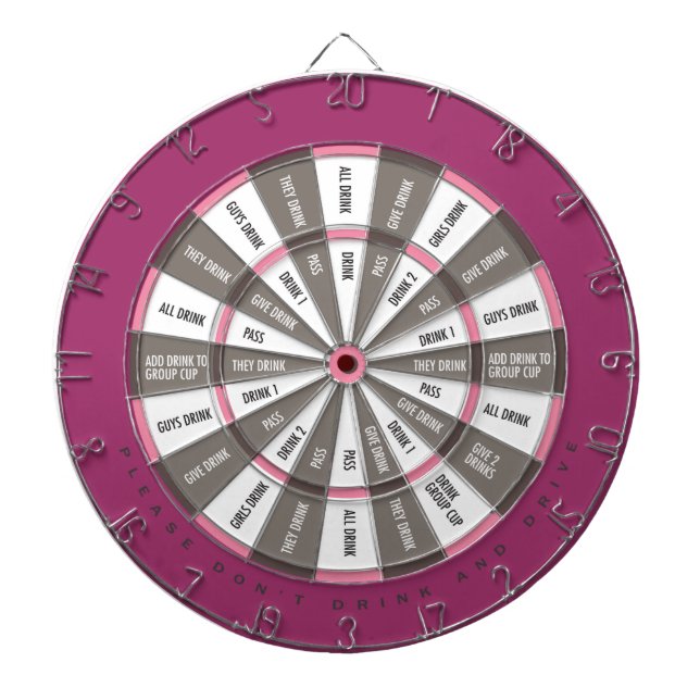 De Fléchettes Jeu potable dans le rose et le gris (Devant)
