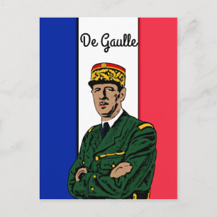 De Gaulle Postkarte