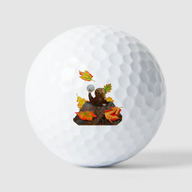 DE/GB Golfball/Golf ball Maulwurf/Mole (Vorderseite)