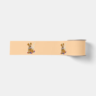 DE/GB Satinband Hund/Satin ribbon dog Ripsband