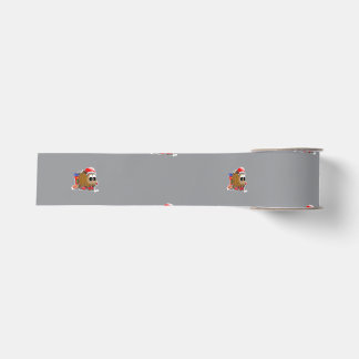 DE/GB Satinband Igel/ Satin ribbon Hedgehog Ripsband