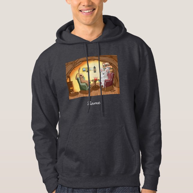 DE/GB Winterhoodie Hase / Winter hoodie rabbit (Vorderseite)