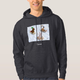 DE/GB Winterhoodie rodeln/Winter hoodie sledding