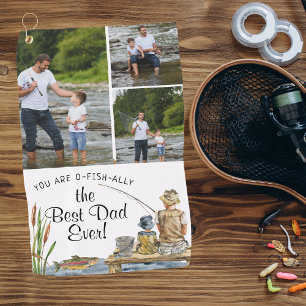 De Golf O-Fish-Ally Le meilleur papa 3 Photo Serviette d