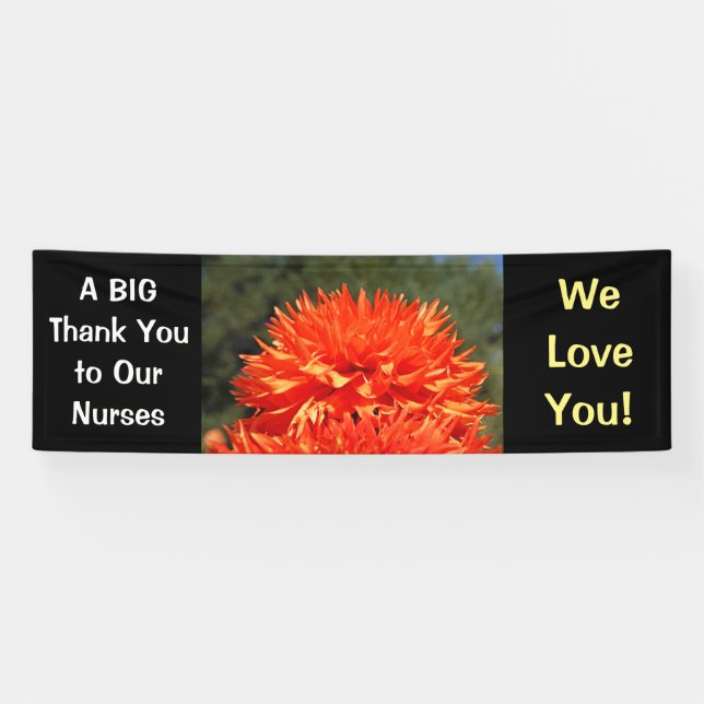 De grandes bannières d'infirmières de Merci nous (Horizontal)