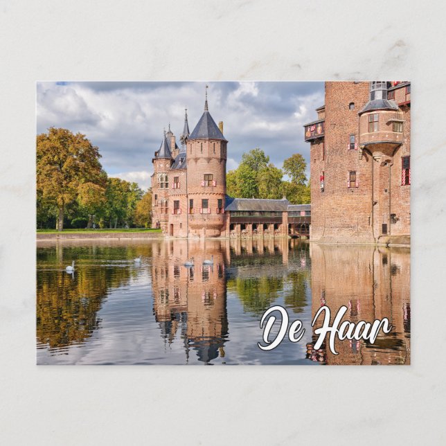 De Haar Castle, Utrecht, Netherlands Postkarte (Vorderseite)