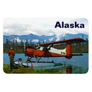 De Havilland-Biber Floatplane Magnet