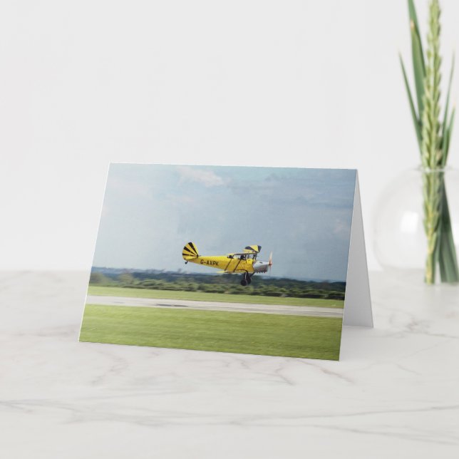 De Havilland Tiger Moth Karte (Vorderseite)