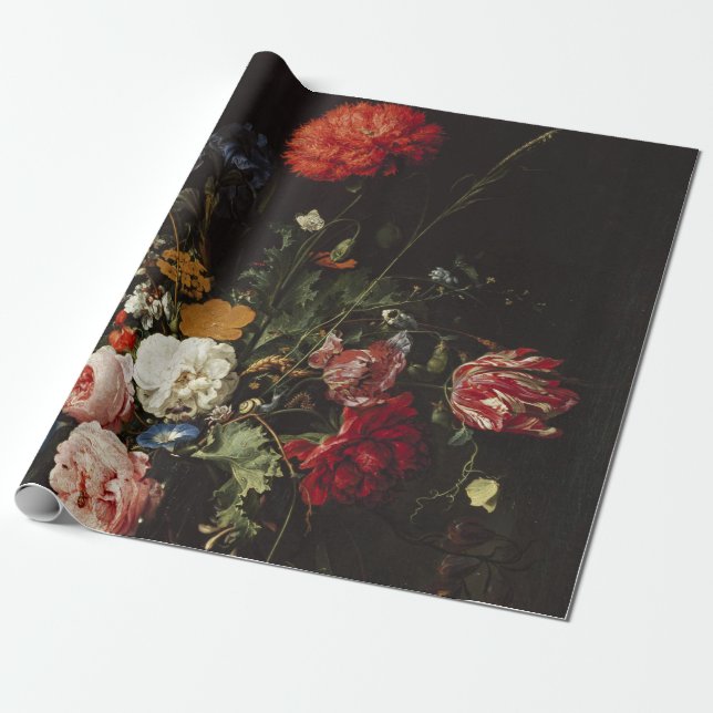 de Heem Blume Vase Painting Geschenkpapier (Ungerollt)