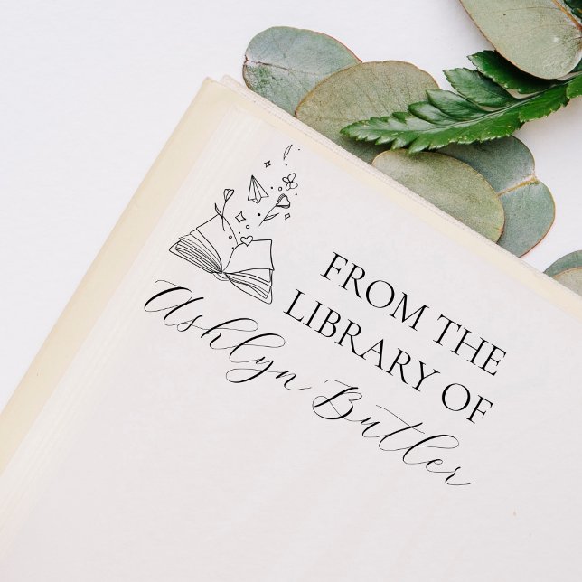 De la bibliothèque de tampon en bois personnalisé (Créateur téléchargé)