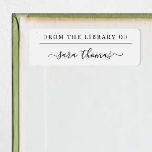 De la Bibliothèque du Étiquette du livre