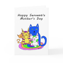 De la carte du jour de mère de chats