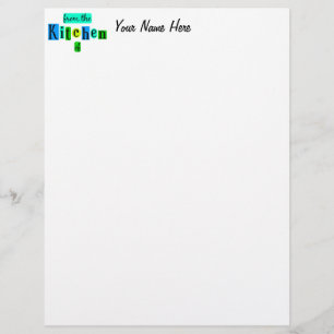 De la cuisine de papier à en-tête personnalisé Ret