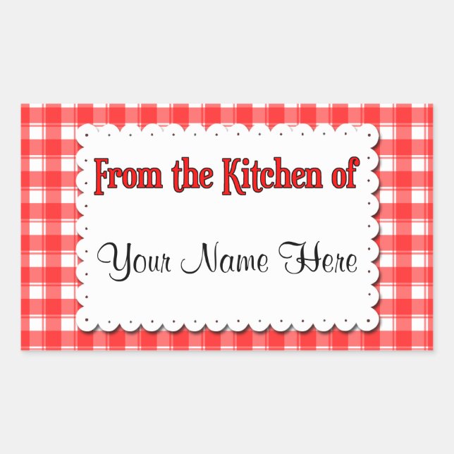 De la cuisine des autocollants faits sur commande (Devant)