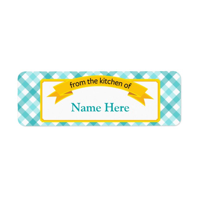 De la cuisine du Étiquette alimentaire - Turquoise (Devant)