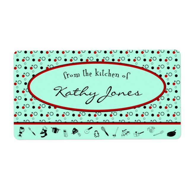 De La Cuisine Du Modèle Étiquette (Devant)