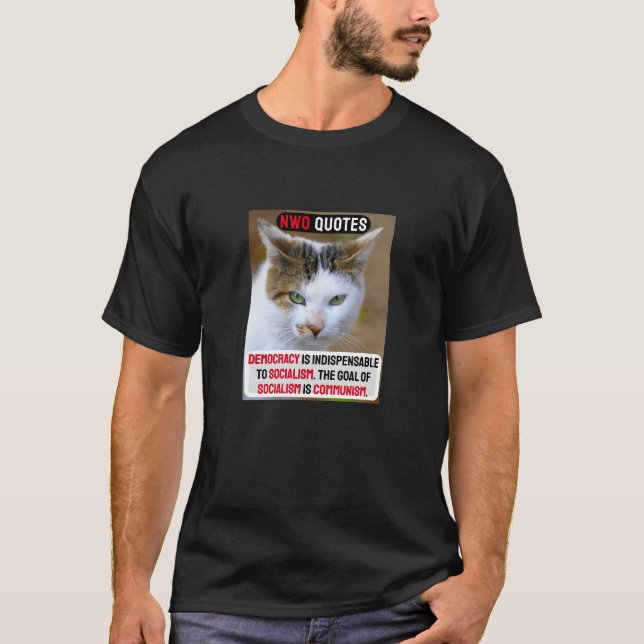 De la démocratie au communisme (noir) T-shirt (Devant)