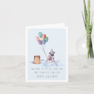De la part du chien Carte d'anniversaire de carl