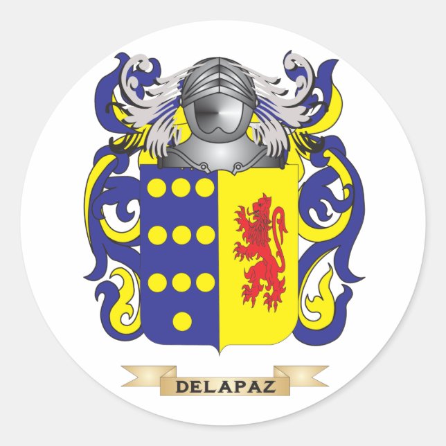de la Paz-Wappen Runder Aufkleber (Vorderseite)