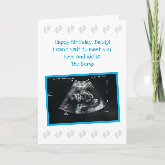 De La Saute : Jolie carte d'anniversaire papa atte (Devant)