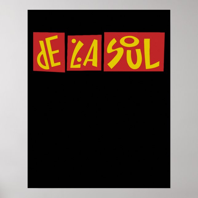 De La Soul Typografie Poster (Vorne)