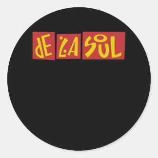 De La Soul Typografie Runder Aufkleber