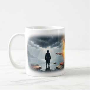 De la tempête à l'espoir ensoleillé Mug d'art de r