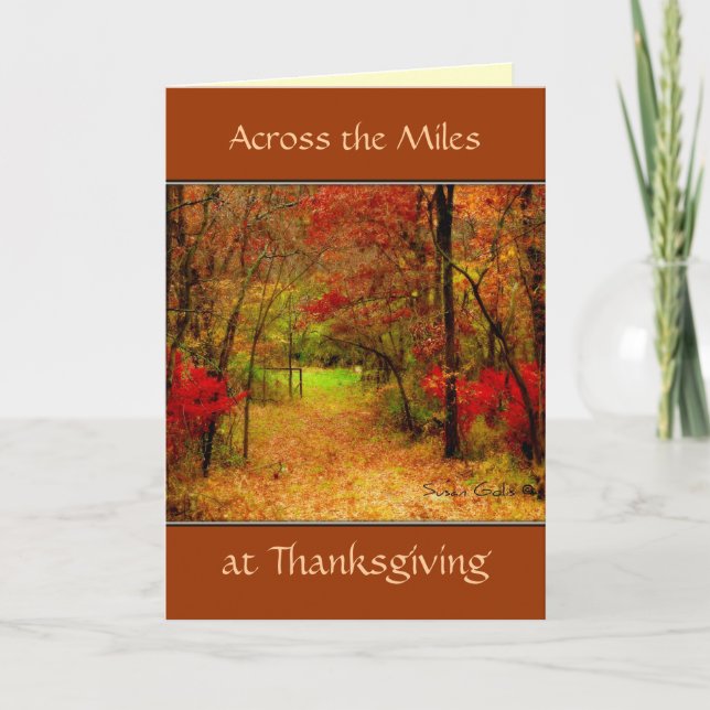 De L'Autre Côté De La Carte Thanksgiving Miles (Devant)