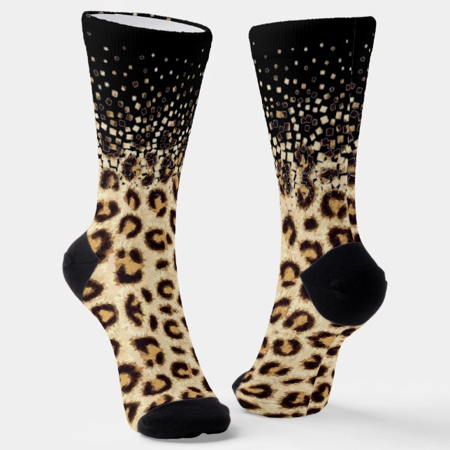 de leopardo granulado socken (Gewinkelt)