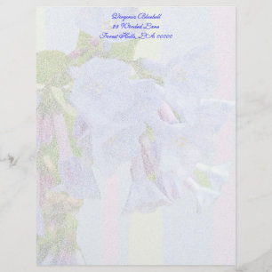 De Lettre Avec Motif Papier en-tête Virginia Bluebells