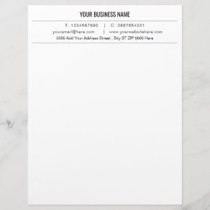De Lettre Concevez votre propre Modèle en-tête Business
