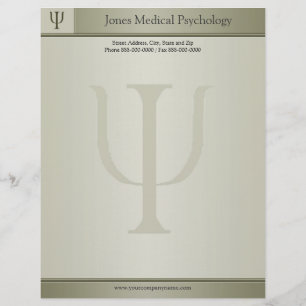 De Lettre Customisable Psychologue en-tête