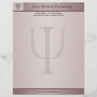 De Lettre Customisable Psychologue en-tête