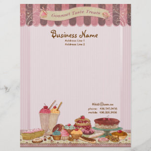 De Lettre Customisée Boulangerie Boutique Gâteaux & Pâtisserie En-tête