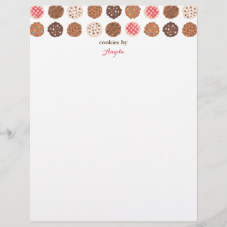 De Lettre Cute Cookies Cookie Business Bakery en-tête