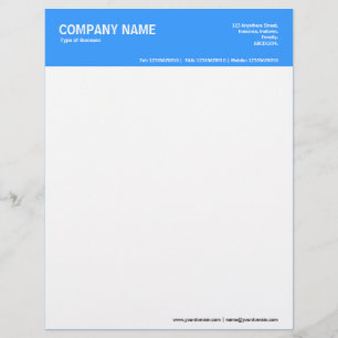 De Lettre En-tête couleur 2x - Blue 3399FF