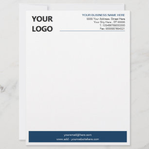 De Lettre En-tête du bureau d'affaires avec logo Choisir les