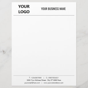 De Lettre En-tête du bureau personnalisé - Votre logo