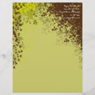 De Lettre En-tête Feuille Brown et citron vert