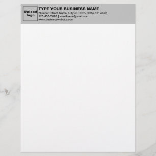 De Lettre En-tête Gris des lettres commerciales