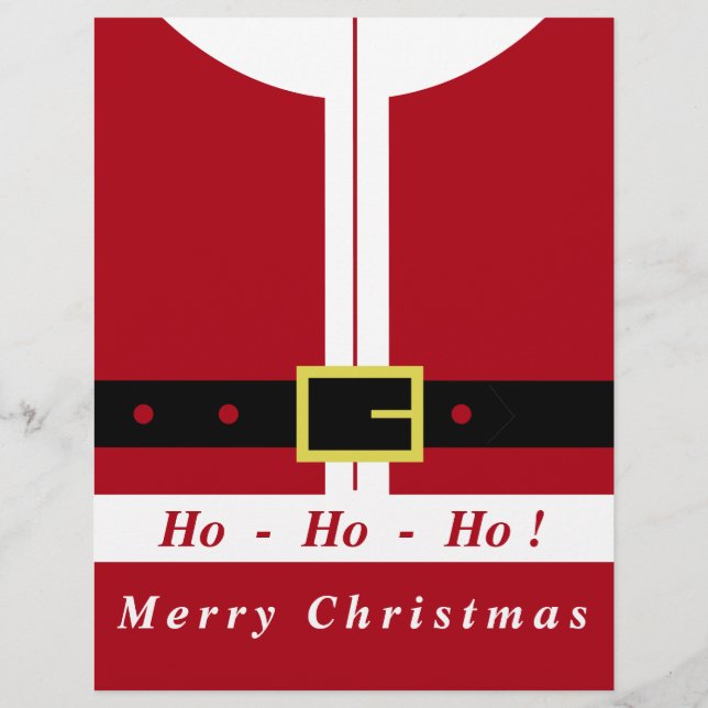 De Lettre En-tête Noël du Père Noël (Dos)