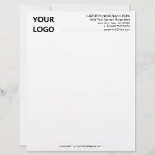 De Lettre Modèle en-tête en-tête du logo personnalisé person