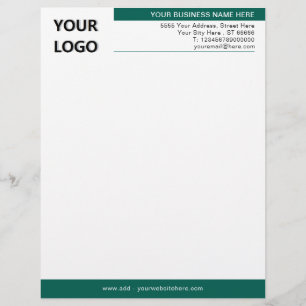 De Lettre Modèle en-tête professionnel avec logo