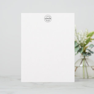De Lettre Papier à en-tête élégant avec logo personnalisé po