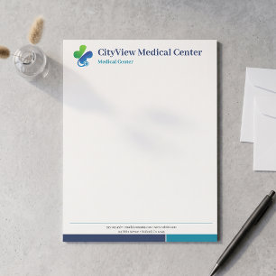 De Lettre Papier à en-tête personnalisé avec logo du centre
