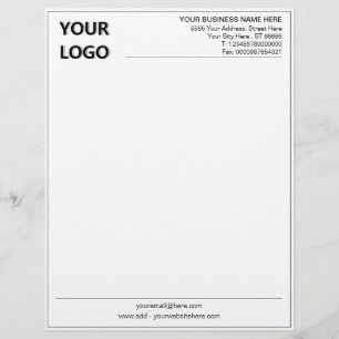 De Lettre Personnalisez votre en-tête d'entreprise avec logo