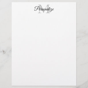 De Lettre Titre personnalisé monogramme élégant en-tête