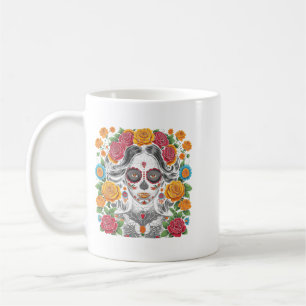 De Los Muertos La Catrina Tag der Regierung Kaffeetasse