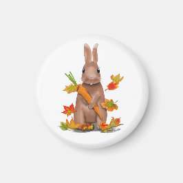 DE Magnet Hase im Herbst